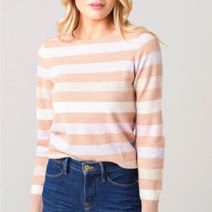 WHITE + WARREN - cashmere multi stripe